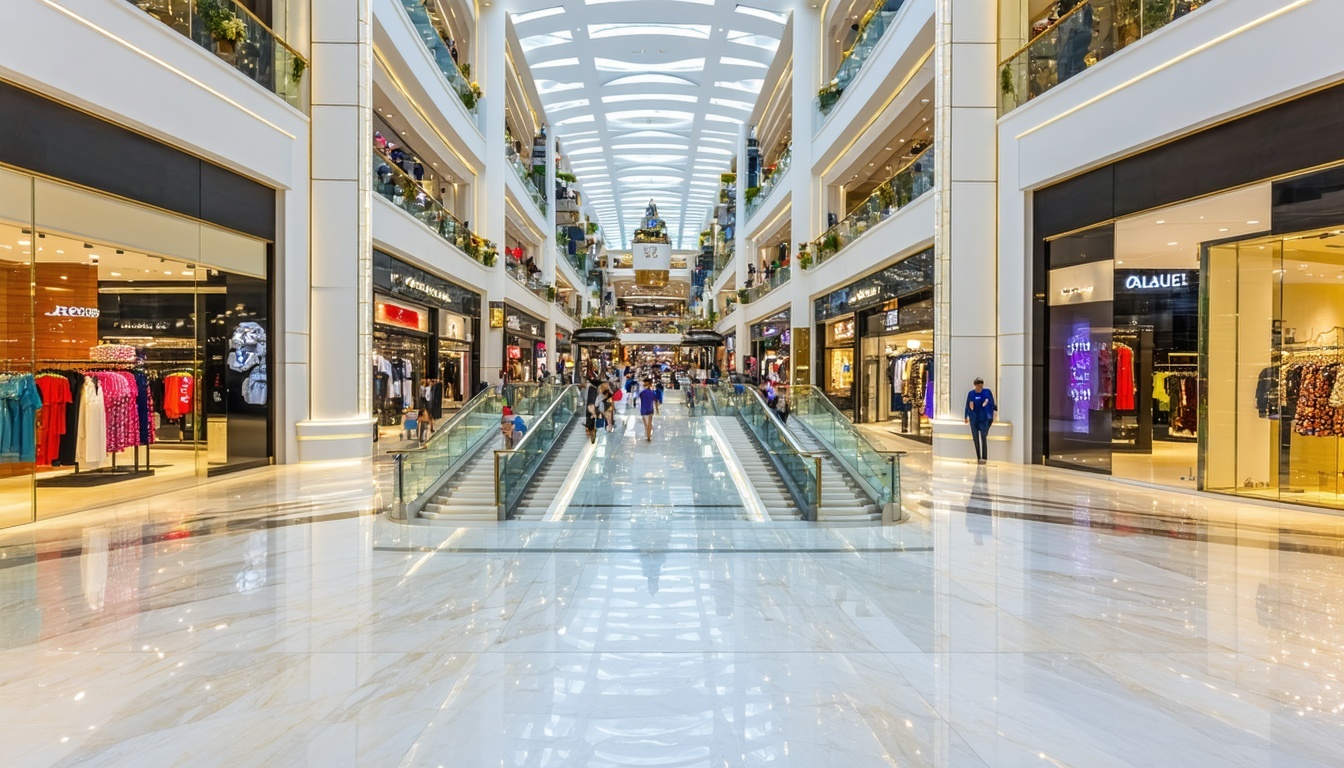 Luxury shopping mall in Dubai