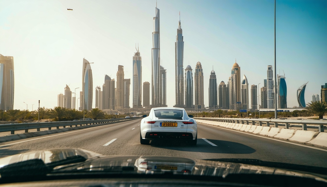Luxury road trip through Dubai's iconic skyline